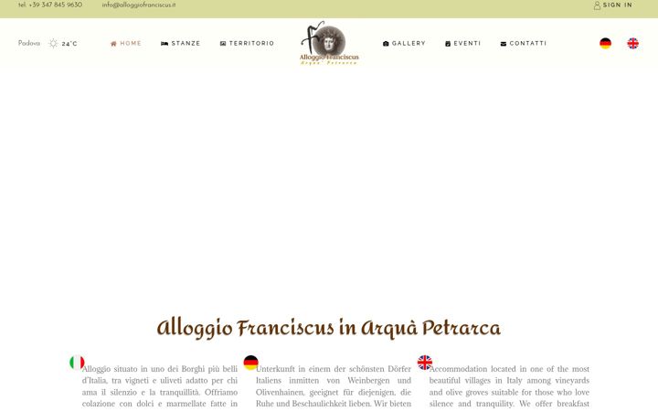 Capture d'écran de alloggiofranciscus.it
