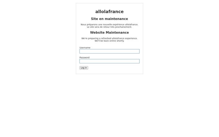 Screenshot of allolafrance.com