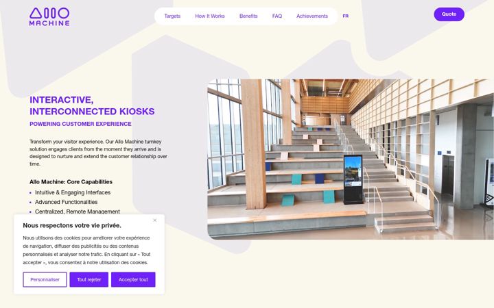 Screenshot of allomachine.com