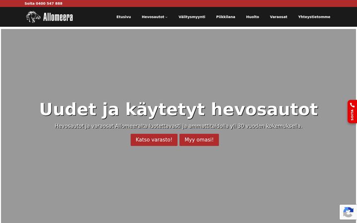Screenshot of allomeera.fi