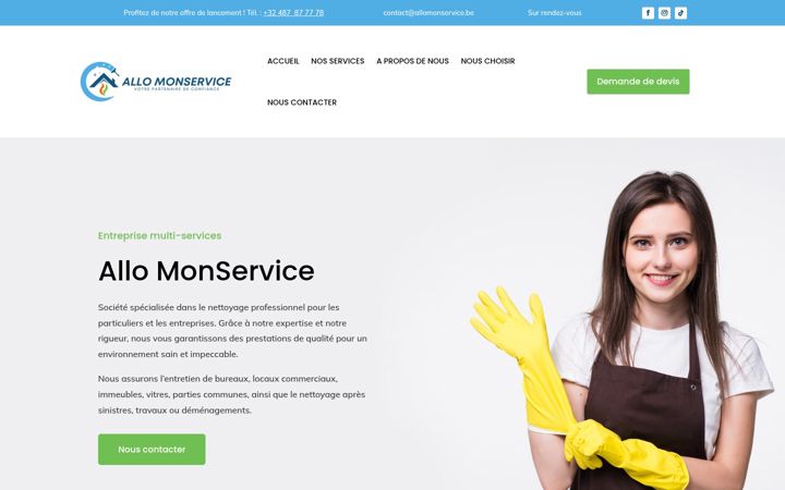 Screenshot of allomonservice.be