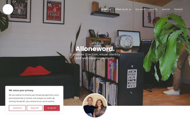 Screenshot of alloneword.co.uk