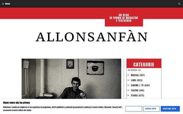 Screenshot of allonsanfan.it