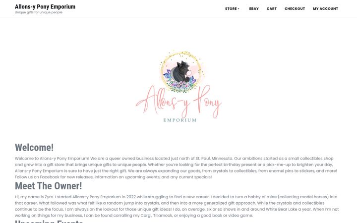 Screenshot of allonsypony.com