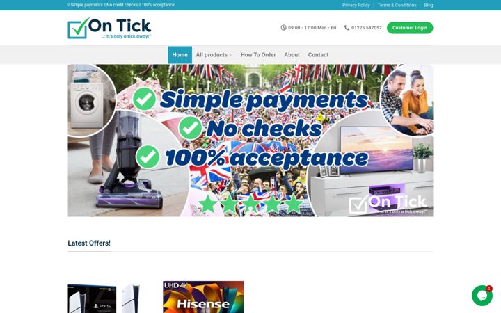 Screenshot of allontick.co.uk