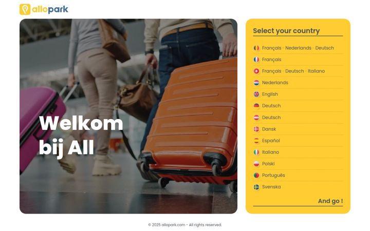 Screenshot of allopark.com