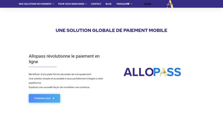 Zrzut ekranu allopass.com
