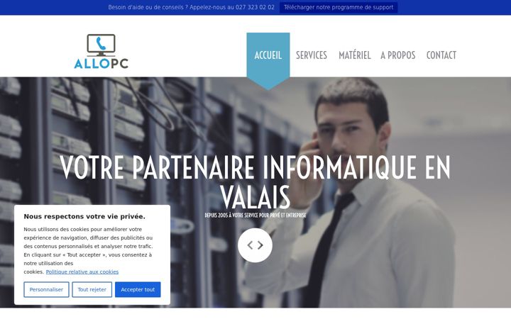 Screenshot of allopc.ch