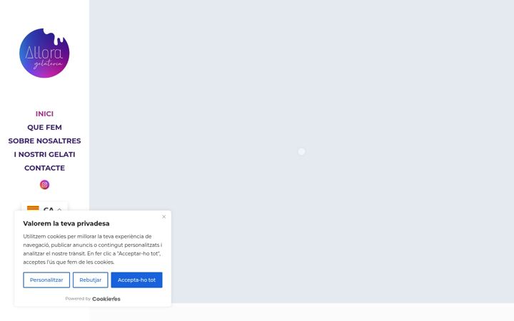Screenshot of alloragelateria.cat
