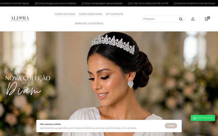 Screenshot of alloranoivas.com.br