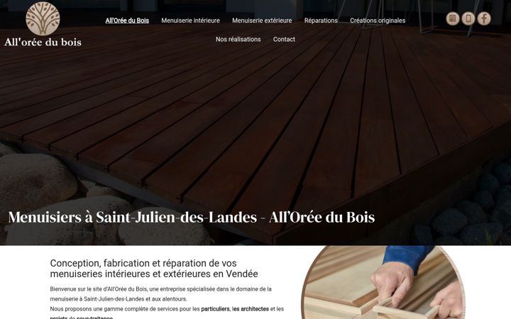 Screenshot of alloreedubois.fr