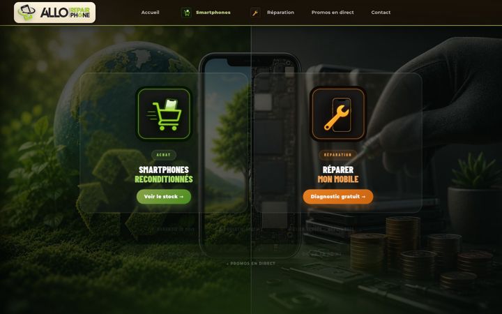 Screenshot of allorepairphone.fr