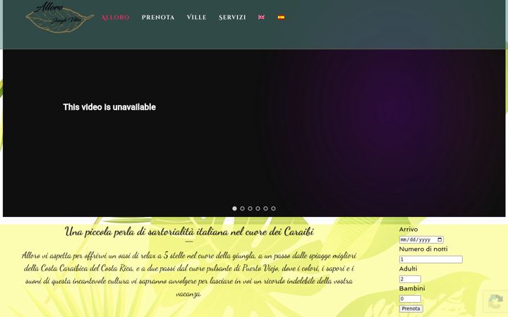 Captura de ecrã de allorovillas.com
