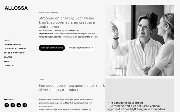 Screenshot of allossa.be