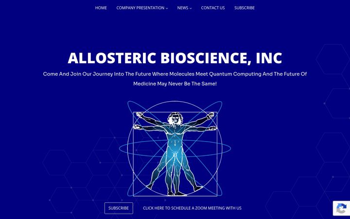 Capture d'écran de allostericbioscience.com
