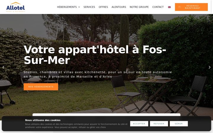 Screenshot of allotel-residence.com
