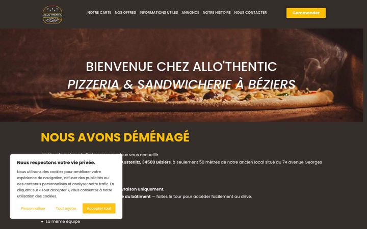 Screenshot of allothentic.fr