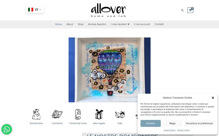 Screenshot of allovershop.it
