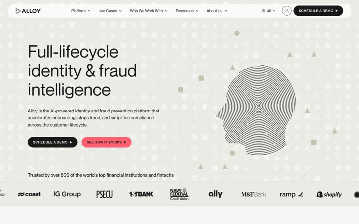 Screenshot of alloy.co