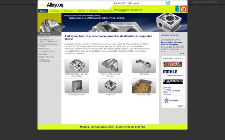Ekrano kopija alloycoq.com.br