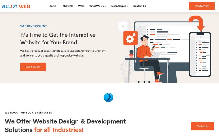 Screenshot of alloyweb.com