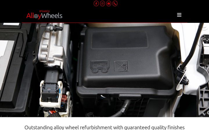 Screenshot of alloywheelrefurbipswich.co.uk