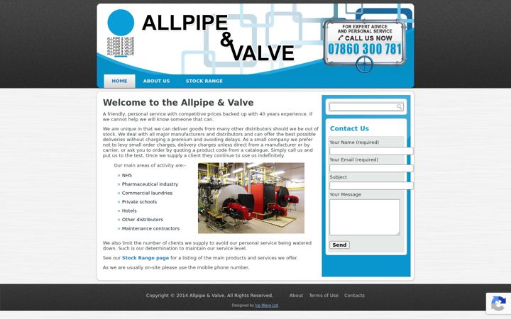 Screenshot of allpipeandvalve.com