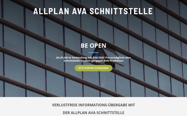 Screenshot of allplan-ava.de