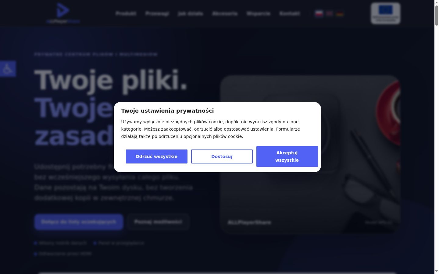 Capture d'écran de la bannière de consentement affichée avant toute interaction
