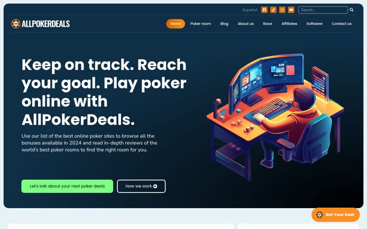 Képernyőkép: allpokerdeals.com