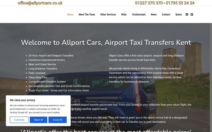 Screenshot of allportcars.co.uk