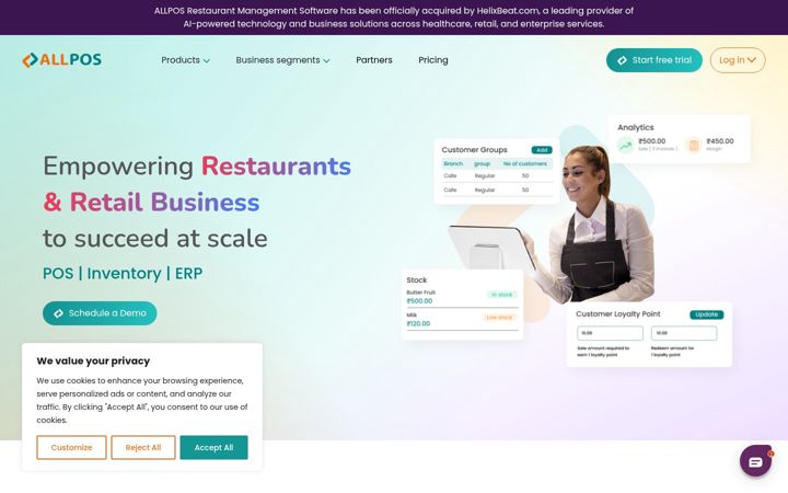 Screenshot of allpos.software