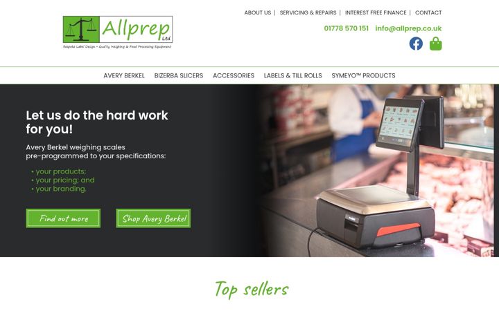 Screenshot of allprep.co.uk