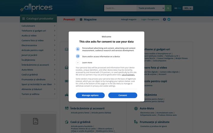 Screenshot of allprices.md