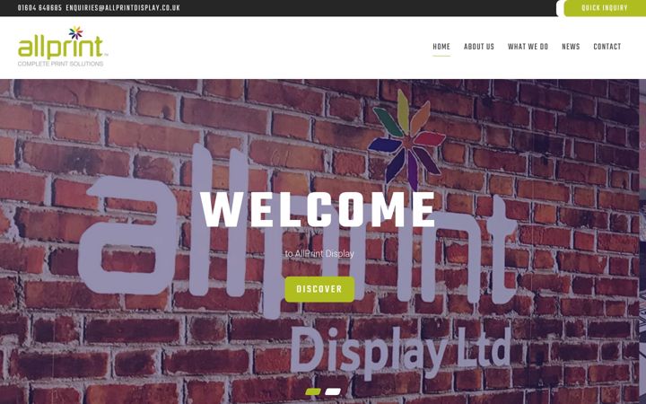 Zrzut ekranu allprintdisplay.co.uk