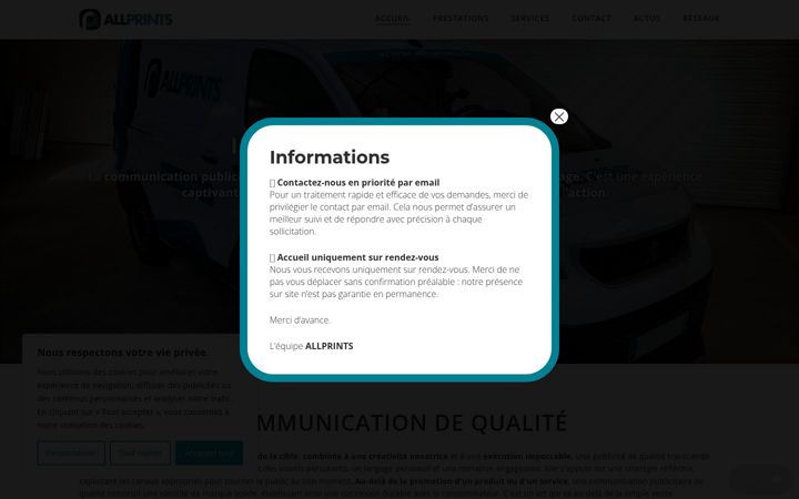 Screenshot of allprints.fr
