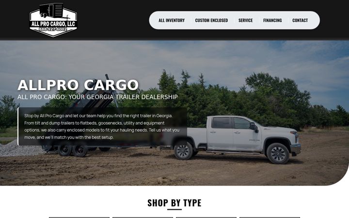 Zrzut ekranu allprocargo.com