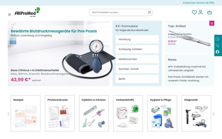 Zrzut ekranu allpromed.de
