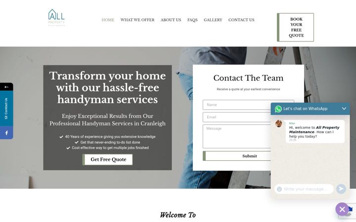 Screenshot of allpropertymaintenance.co.uk