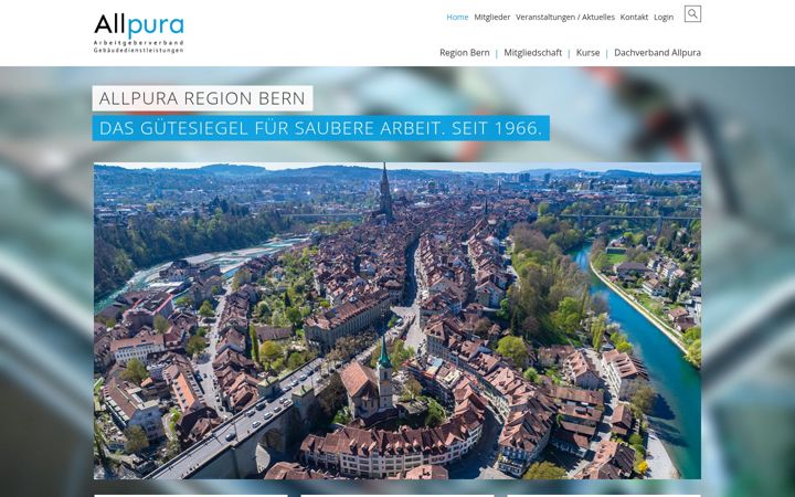 Screenshot of allpura-bern.ch