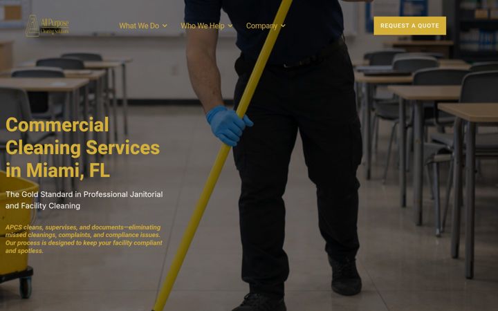 Екранна снимка на allpurposecleaningsolutions.com