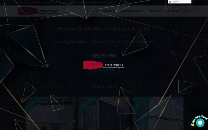 Екранна снимка на allpurposeshippingcontainers.com