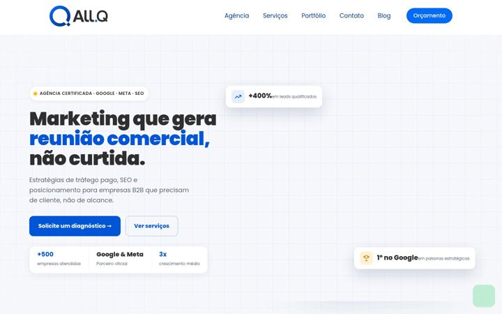 Екранна снимка на allq.com.br