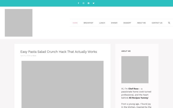 Screenshot of allrecipesyummy.com