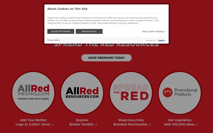 Screenshot of allredpromo.com