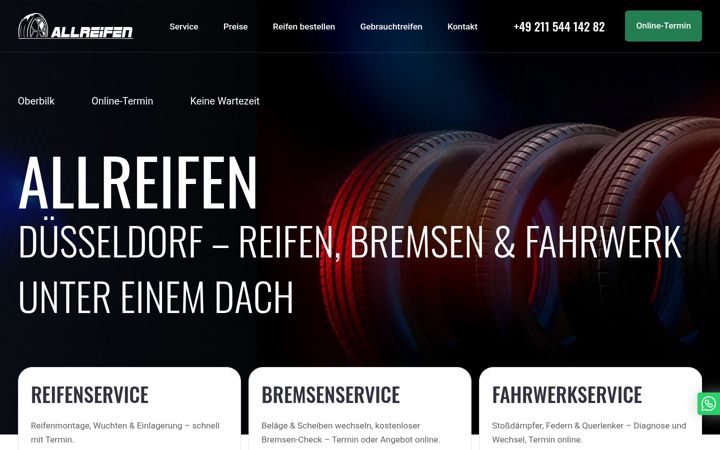 Screenshot of allreifen.de