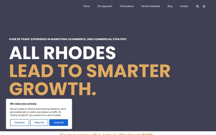 Screenshot of allrhodes.co.uk