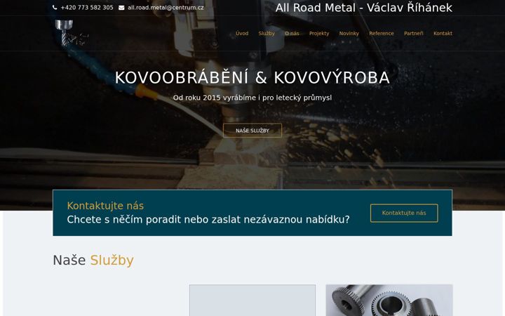 Screenshot του allroadmetal.cz