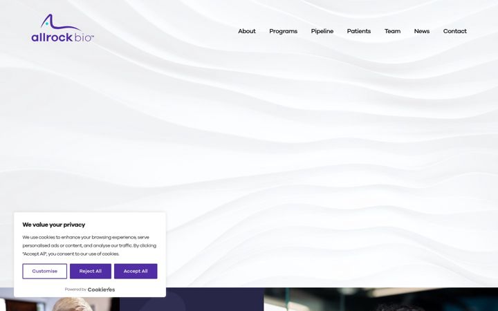 Screenshot of allrockbio.com