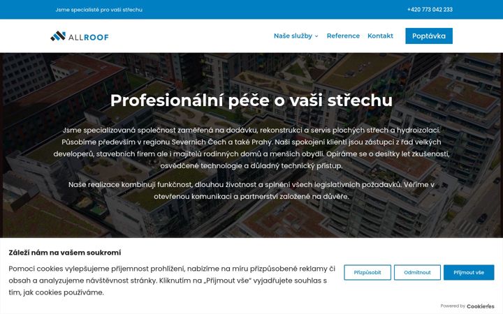 Screenshot of allroof.cz